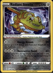 Espada y Escudo Pokémon JCC Radiante Steelix - Origen Perdido 124/196 Radiante - Imagen 1 de 2