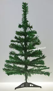 SMALL CHRISTMAS TREE GREEN ARTIFICIAL 2 FT TABLE TOP NATURAL STYLE PINE XMAS NEW - Picture 1 of 5