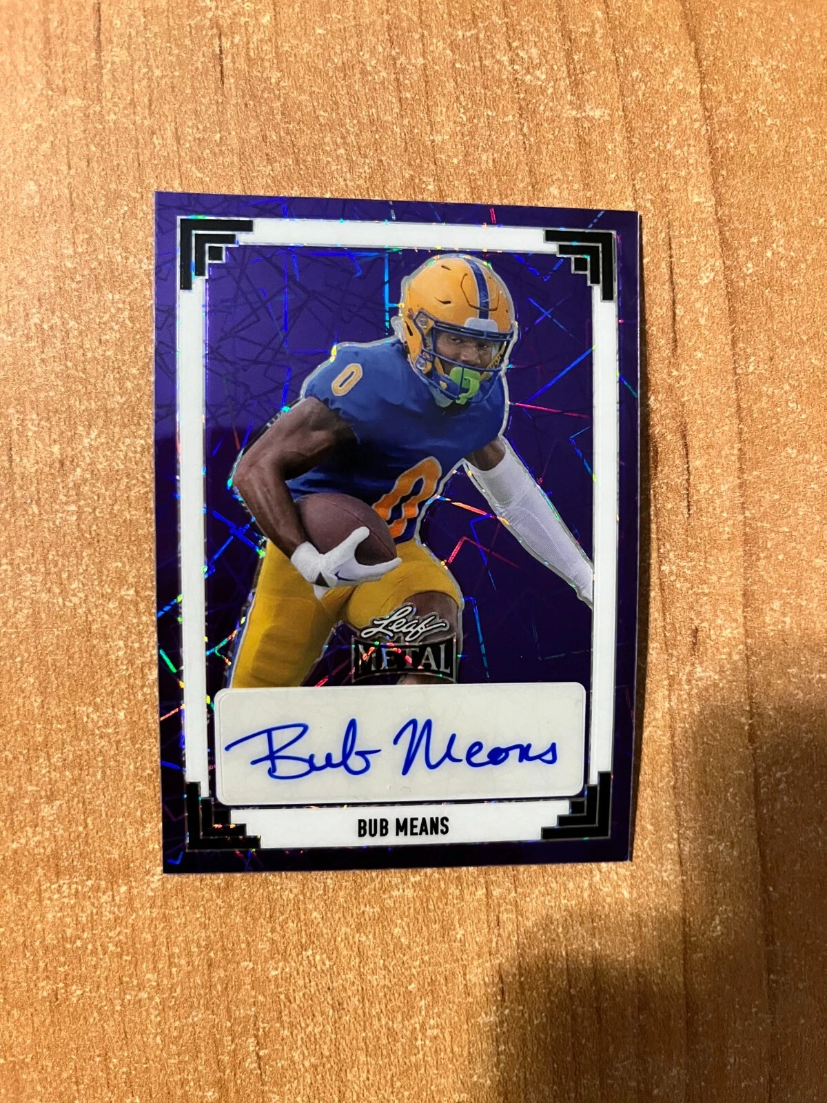 2024 Leaf Metal - Bub Means - Purple Laser 1991 Leaf Auto #d 1/4