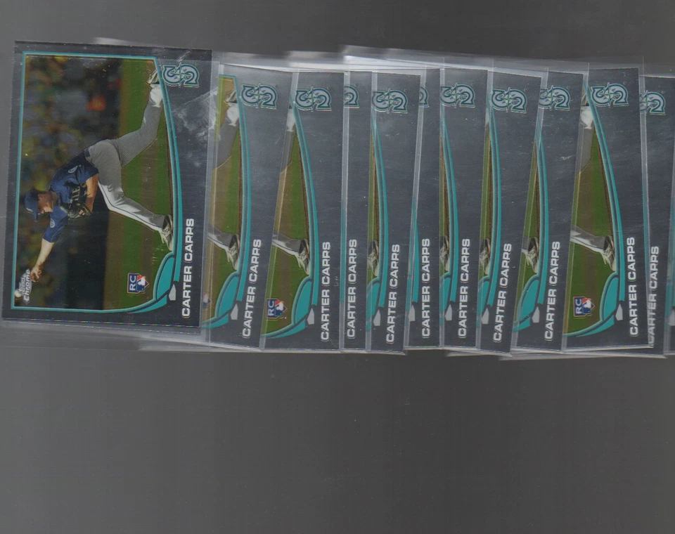 (13) COUNT LOT CARTER CAPPS  2013 TOPPS CHROME ROOKIE CARD # 170 - Image 1 of 1