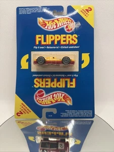 Hot Wheels Flippers 2 Autos in 1 rot/gelb 6015 seltenes Modell Vintage 1989 - Bild 1 von 10