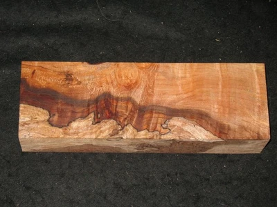 Spalted Maple Burl Block Carving Craft Art Knife Call 11" - image 1 of 2