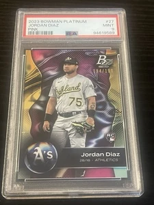 2023 bowman platinum jordan diaz#27 rosa rc - Foto 1 di 2