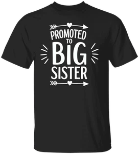 Promoted to Big Sister Toddler Outfit - Cute Sibling Announcement Gift Youth T-S - Picture 1 of 19