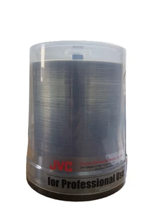 100 x JVC DVD-R 4.7 GB 16x White Thermal Prism Printable - Picture 1 of 1