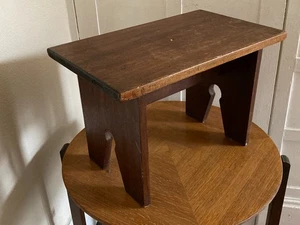 Mid Century Vintage Wooden Step Stool Plant Stand 300mm x 500mm x 330mm Brown - Picture 1 of 9