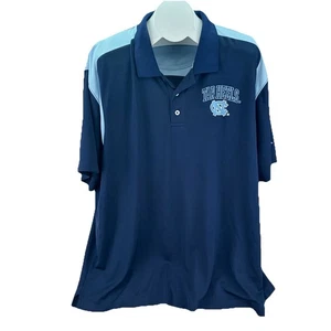 UNC Tarheels NCAA Knights KA Polyester Short Sleeve Polo Shirt Mens 2XL XXL Blue - Picture 1 of 9