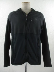 Men's XL Outdoor Research 271451 Vigor Grid Fleece Full-Zip Black Jacket Stretch - Picture 1 of 21
