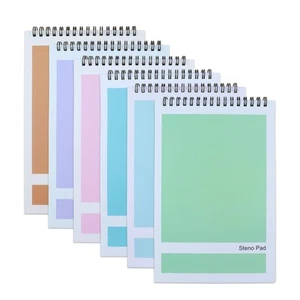 Steno Pad,6 Pack Top Spiral Notepads,6" x 9",80 Sheets, Gregg Rule Steno Note... - Picture 1 of 7