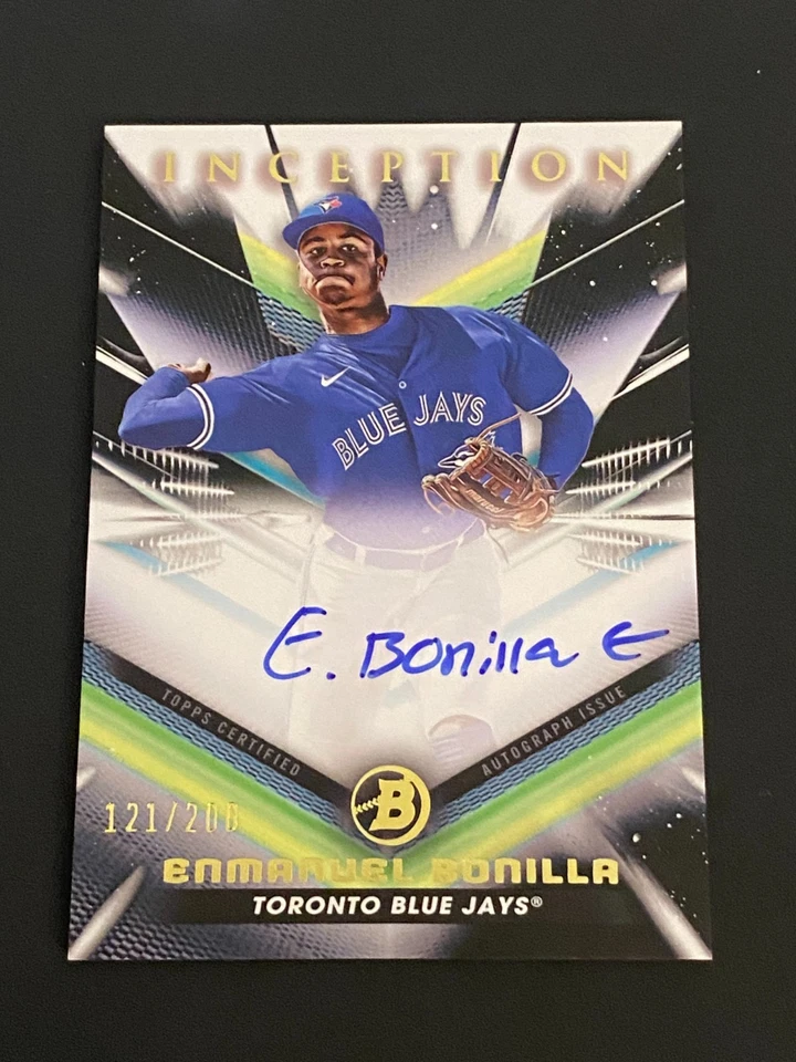 2023 Bowman Inception Enmanuel Bonilla Prospect Auto 121/200 Toronto Blue Jays - Image 1 of 1