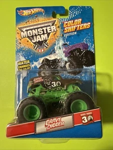 Hot Wheels Monster Jam GRAVE DIGGER Truck 30th Anniversary Color Shifters NIB - Picture 1 of 3