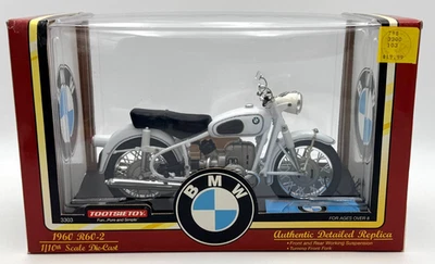 Tootsietoy - White 1960 BMW R60-2 Motorcycle - 1:10 Scale - Image 1 of 4