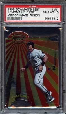 Bowman's Best David Ortiz/Frank Thomas 1998 (imagen espejo) - PSA 10 GEMA como nuevo Foto 1 de 2