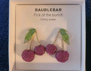 BAUBLEBAR PICK OF THE BUNCH CHERRY SWEET DANGLE EARRINGS NIB - Picture 1 of 4