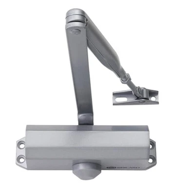 Ferme-porte Bricard Argent bras compas fermeture automatique jusqu?à 60 kg Forc - Photo 1/4