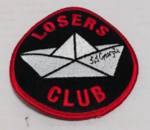 BIOWORLD IT SS GEORGIE LOSERS CLUB IRON ON SEWN ON EMBROIDERED PATCH - Picture 1 of 5
