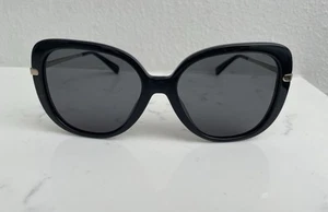Coach C6141 HC8320 50028G Sunglasses Women's Black Grey Gradient 55mm - Picture 1 of 9