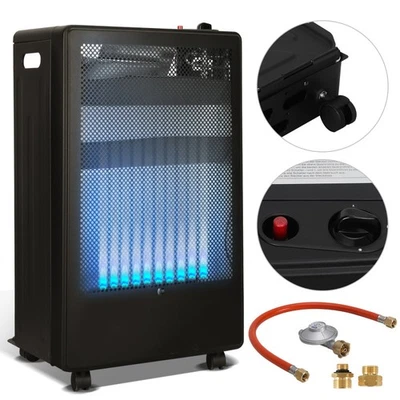 Gasheizung Kamin Heizung Heizstrahler 3800W Gasofen LPG Heizgerät Campingheizung - Bild 1 von 4