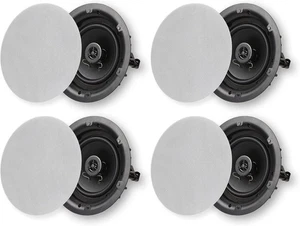 Micca A-6c 6.5" 2-Way in Ceiling or Wall Round Speakers, 4 Pack - Picture 1 of 4