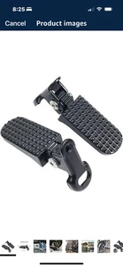 1 Pair Mini Bike Foot Pegs, Aluminium Alloy Non-Slip Bike Pegs, - Picture 1 of 8
