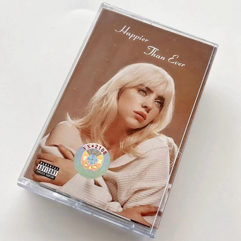 Billie Eilish Happier Than Ever Retro Album Tape Sealed Cassettes Foto 1 de 3