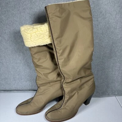 Botas de lluvia vintage GOLO marca de zapatos topo años 80 topo imitación sherpa talla para mujer 7,5 Foto 1 de 4