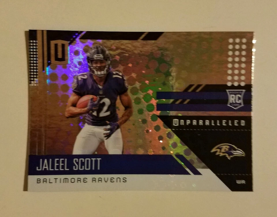 2018 Unparalleled Jaleel Scott RC #262 Baltimore Ravens Rookie Panini - Image 1 of 1