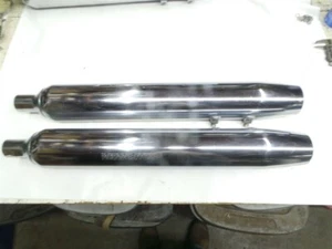  HARLEY DAVIDSON EXHAUST MUFFLER SET 65539-95 65538-95 NICE - Picture 1 of 8