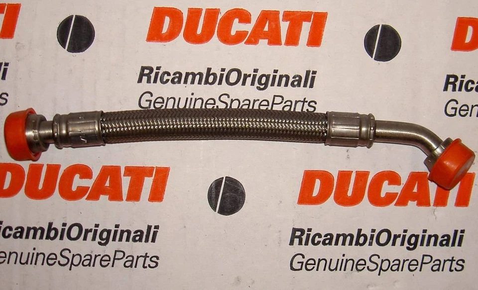 2001-2002 Ducati 748 916 996 ST4 oil cooler line pipe 54910591A = 87510591A - Imagem 1 de 1
