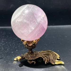 196G Bola de fluorita natural cuarzo cristal esfera Reiki energía curativa - Imagen 1 de 16