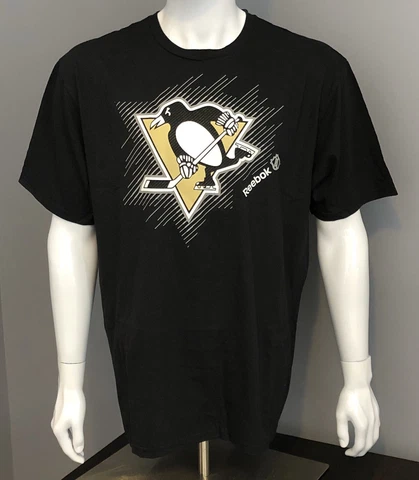 Pittsburgh Penguins T-Shirt - Reebok Center Ice Black Hockey T-Shirt - 5 sizes! Cover