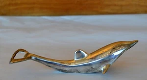 VTG Barware Silver Plate Metal Dolphin Shaped Pop Top or Twist Cap Bottle Opener - Bild 1 von 12