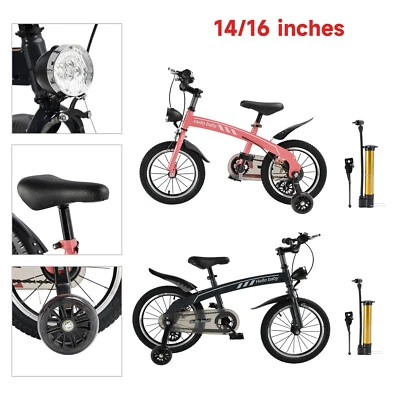 14/16inches kid's bike children bicycle with LED headlight boys and girls gift - Image 1 of 4