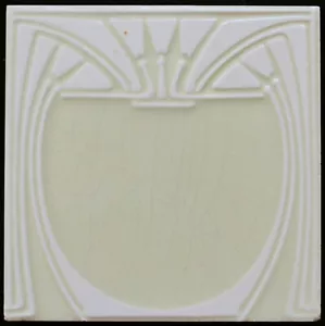 Original Art Nouveau tile C 1900 Villeroy & Boch Metlach - Picture 1 of 6