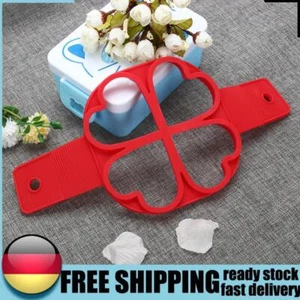 4 Loch Ei Pfannkuchen Silikonringe Antihaft Pancake Maker Ei Form Omelett Tools - Bild 1 von 5
