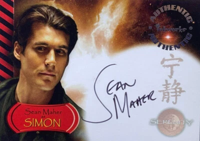 Serenity/Firefly - SIMON/Sean Maher - Authentic Autograph - A8- RARE - Image 1 of 2