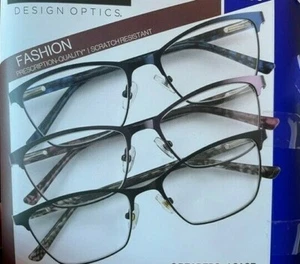 Design Optics Foster Grant Full Frame Ladies Reading Glasses 3 PK +1.25 OPEN BX - Picture 1 of 1