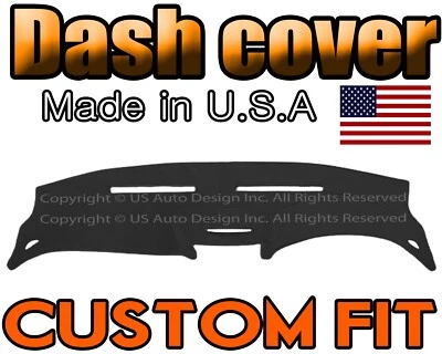 fits 1994-1997 FORD MUSTANG  DASH COVER MAT DASHBOARD PAD /  BLACK  - Image 1 of 4