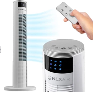 36” Oscillating Tower Fan, 3 Speed Portable Fan Tower with Remote Control, Quiet - Picture 1 of 7