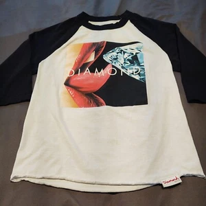 Diamond Supply Co 3/4 Sleeve Raglan Tee Shirt Size Medium  - Picture 1 of 7