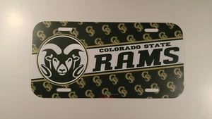 Colorado State Rams Plastic License Plate - Picture 1 of 1