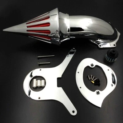 Kit de admisión de filtro de filtro de aire Spike cromado para 86-12 Honda Shadow Aero 750 VT750 Foto 1 de 4