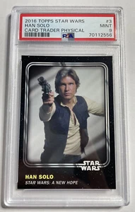 2016 Topps Star Wars Card Trader Physical Han Solo PSA 9 Pop 1 Wow! - Picture 1 of 4