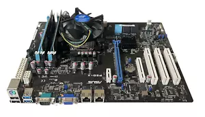ASUS P9D-V Serverboard ATX Sockel 1150, DDR3, 16GB RAM, Intel Xeon CPU, Lüfter - Bild 1 von 2