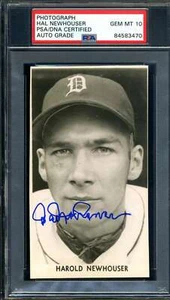 Hal Newhouser Gem Mint 10 PSA DNA Signed Vintage Tigers Photo Autograph - Picture 1 of 1