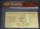 Zimbabwe 100 Trillion Gold Banknote Plated With Pure 24K Gold COA Certificate