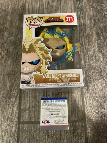 CHRIS SABAT SIGNED ALL MIGHT WEAKENED MY HERO ACADEMIA FUNKO POP PSA/DNA COA Cover