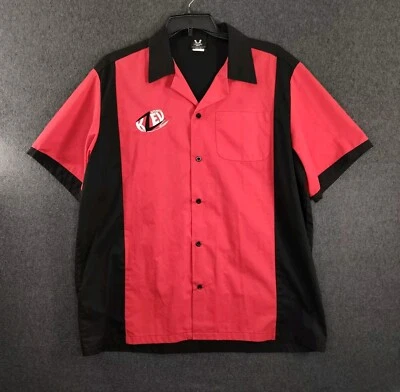 ✅🎳🚨HILTON BOWLING 2015 Camisa Talla ~2XL Roja Negra KZEV STEREO 103📸VER FOTOS📏📸 Foto 1 de 4