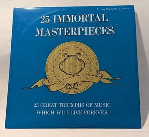 25 Immortal Masterpieces : 25 Great Triumphs Of Music Which Will Live Forever LP - Picture 1 of 4