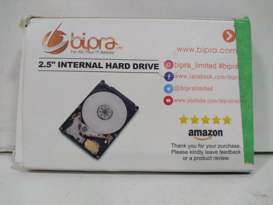 Bipra 2.5 Inch SATA Laptop Internal Hard Drive 7200 RPM - Image 1 of 1